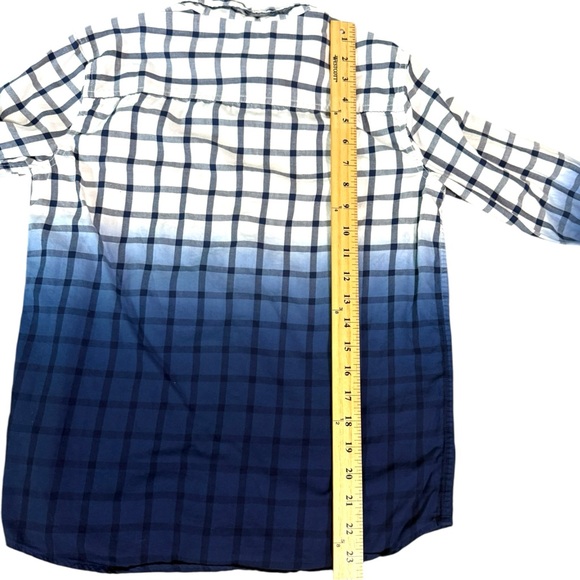 Abercrombie Kids Blue and White Casual Button Down Shirt - Picture 5 of 5